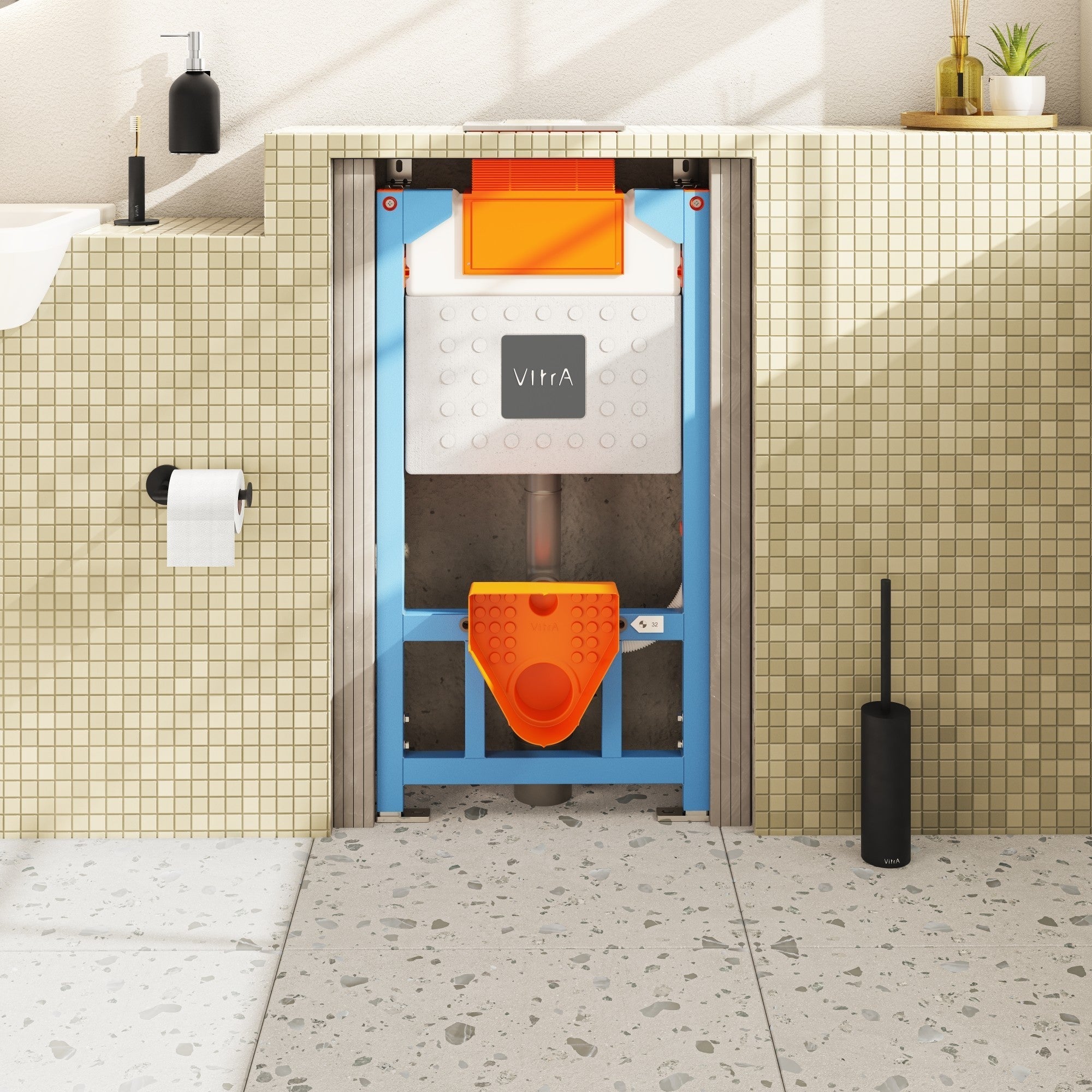 HRD 550x450mm 1TH Semi Recessed Basin