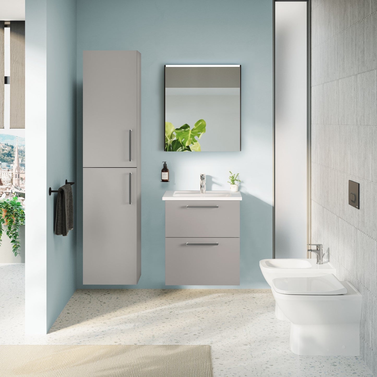 HRD 60cm 2 Drawer Washbasin Unit