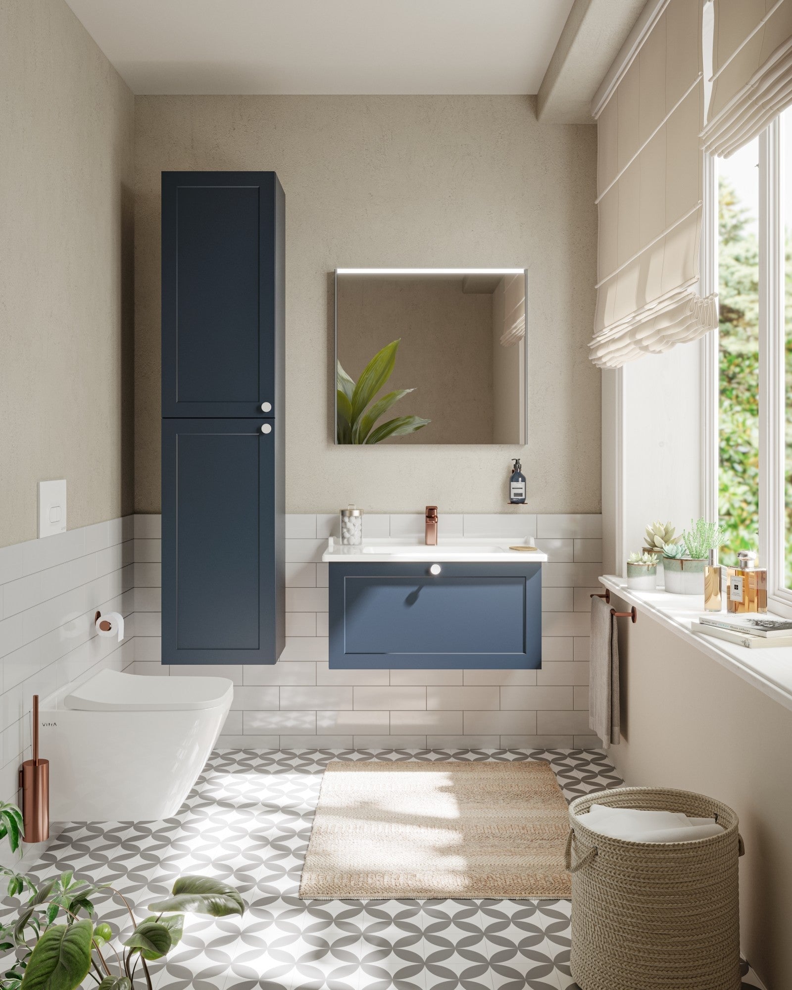 HRD 805x470mm 1TH Vanity Basin with Overflow