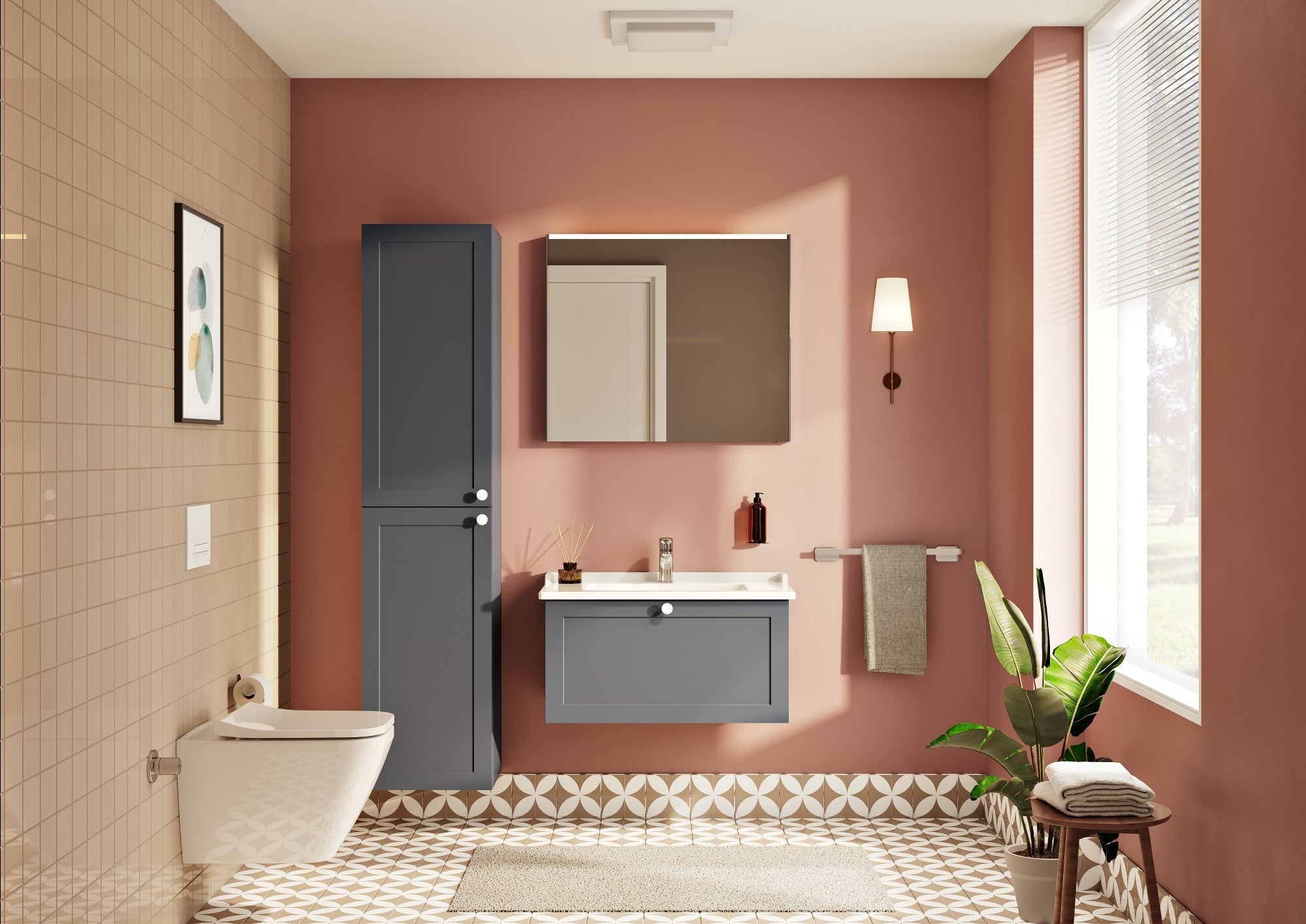 HRD 40cm 2 Door Tall Unit
