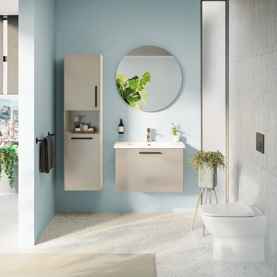 HRD 40cm 2 Door Semi-Tall Unit w/Laundry Basket