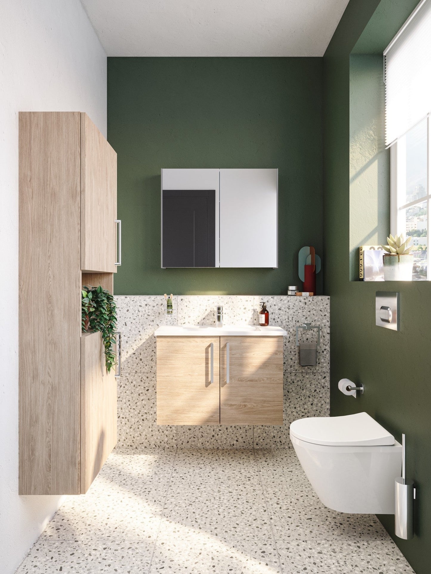 HRD 55cm 2 Door Semi-Tall Unit