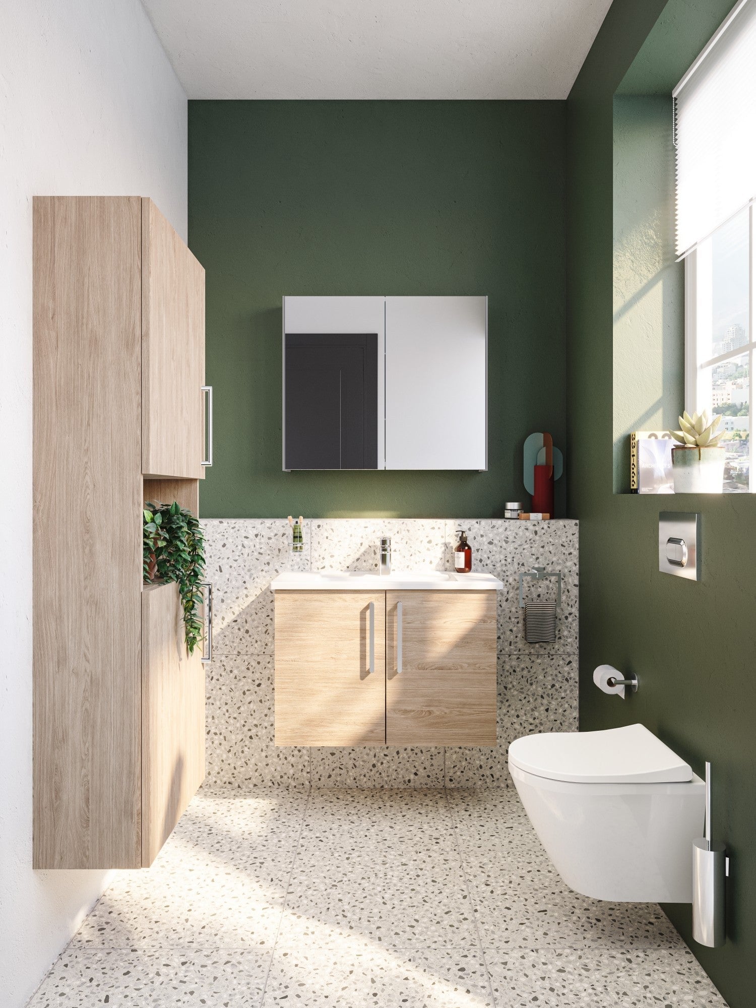 HRD 55cm 2 Door Semi-Tall Unit