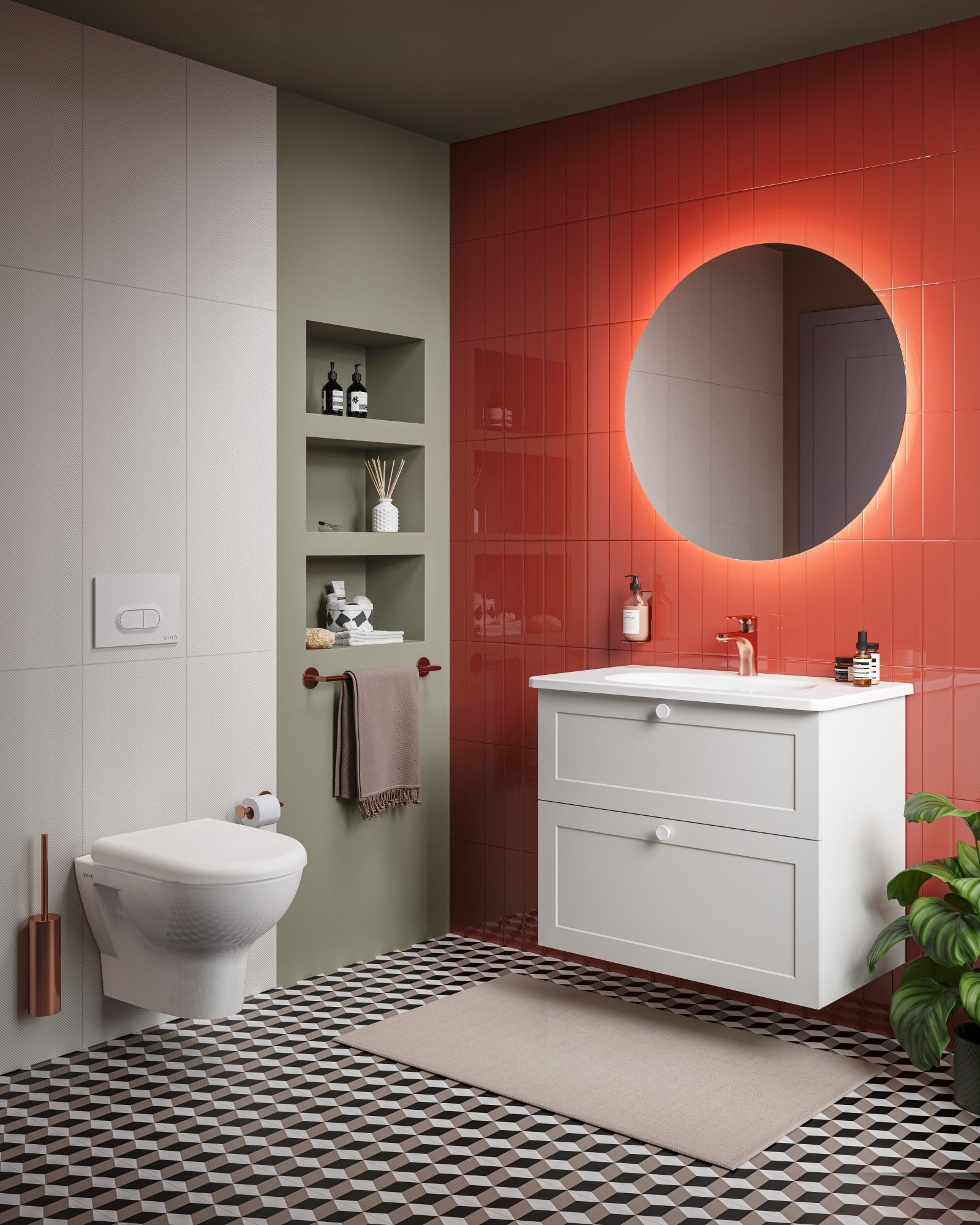 HRD 805x470mm 1TH Vanity Basin with Overflow