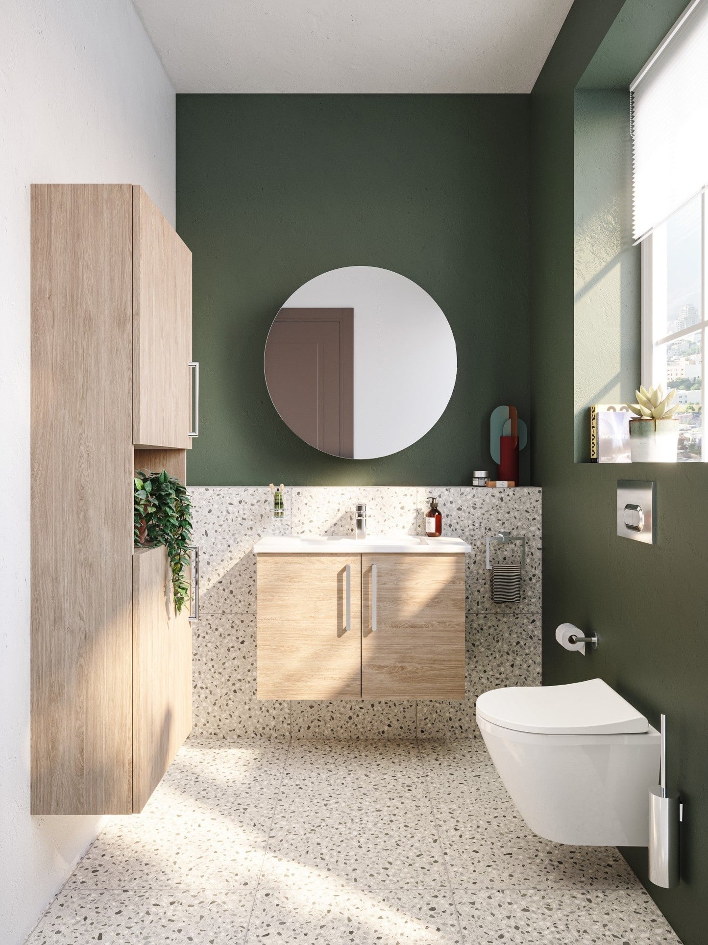 HRD 55cm 2 Door Semi-Tall Unit