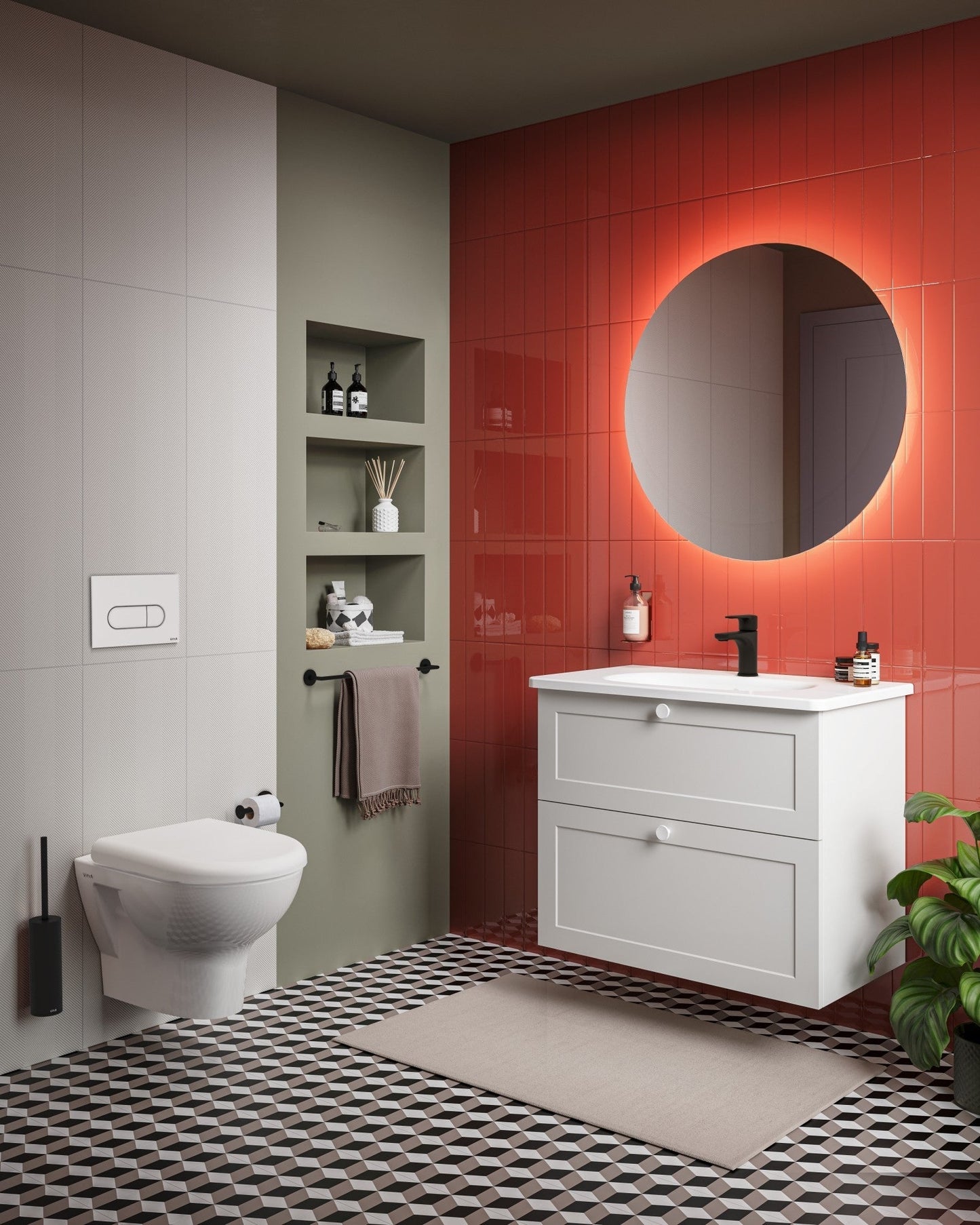 HRD 805x470mm 1TH Vanity Basin with Overflow