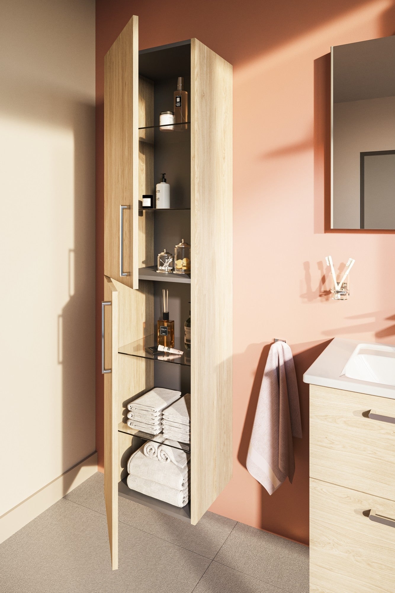 HRD 40cm 2 Door Tall Unit