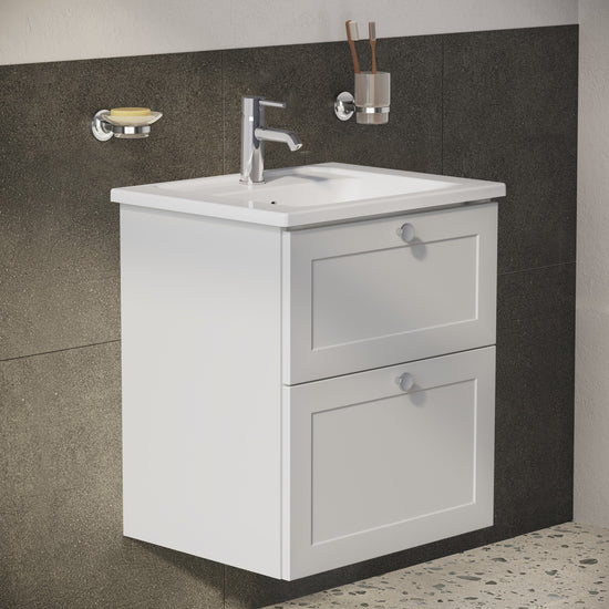 HRD 60cm 2 Drawer Washbasin Unit