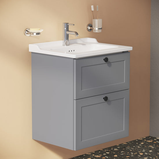 HRD 60cm 2 Drawer Washbasin Unit