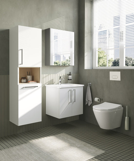 HRD 40cm 2 Door Semi-Tall Unit w/Laundry Basket