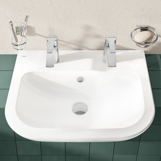 HRD 550x445mm 2TH Semi Recessed Basin