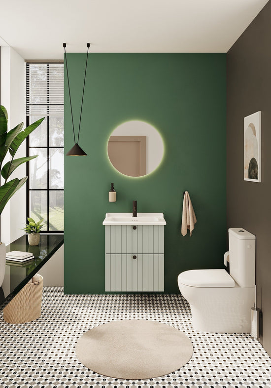 HRD 60cm 2 Drawer Washbasin Unit