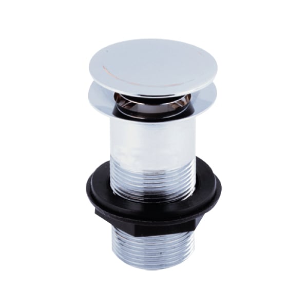 Hrd Push Button Basin Waste Unslotted – HRD Push Button Basin Waste – (Unslotted) | Luxury Bathroom & Radiator Collection by HomeRangeDirect