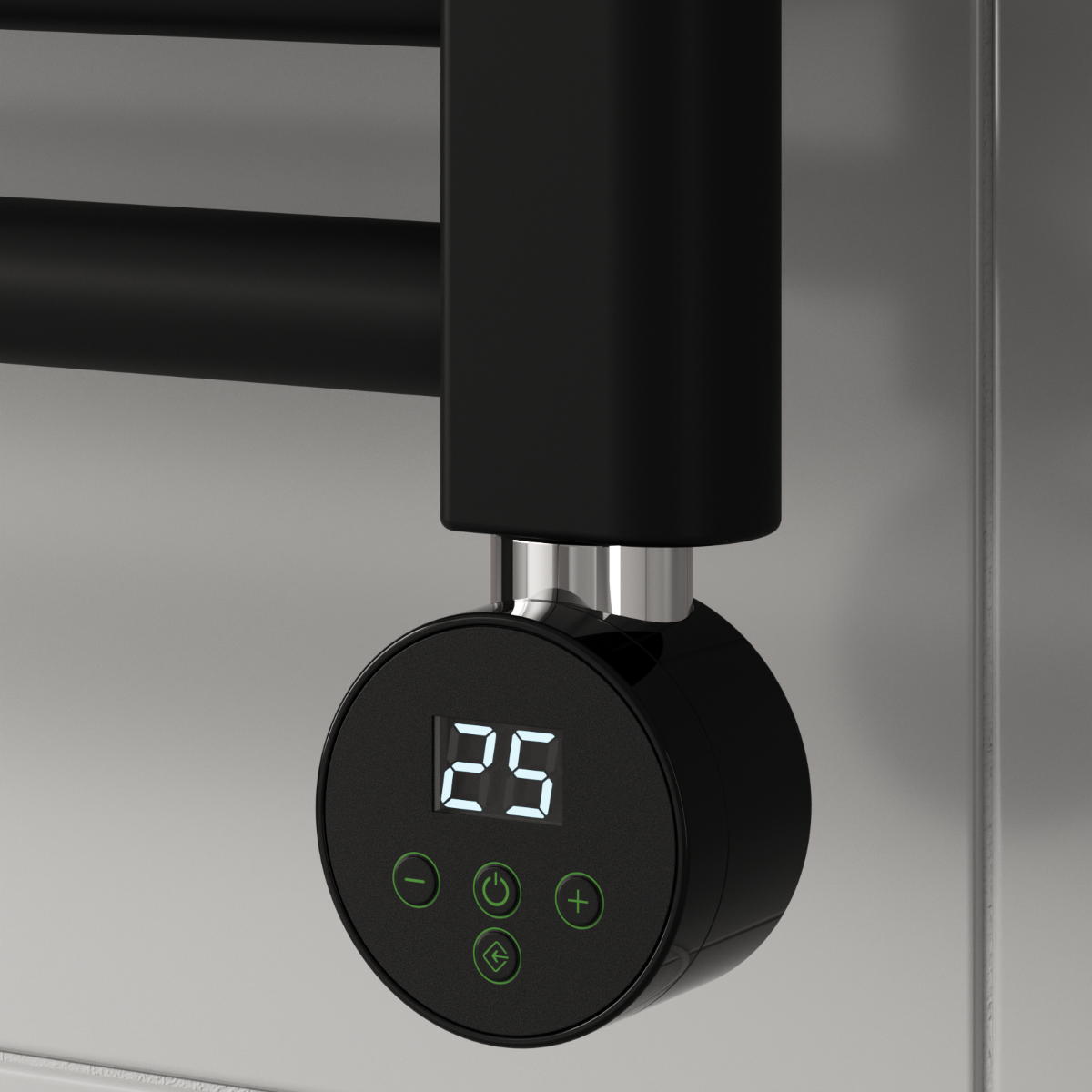 Vexis Mini Thermo Control Unit – Mini Round Thermostatic Control Unit | Luxury Bathroom & Radiator Collection by HomeRangeDirect