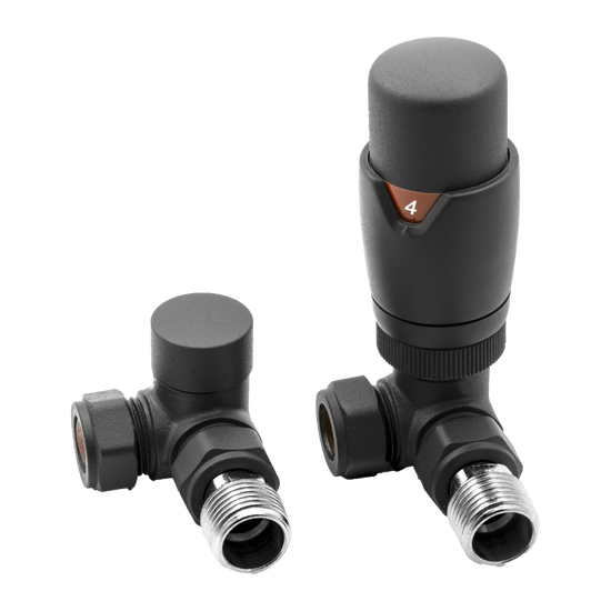 Meris Trv Corner Valves – Modal TRV Corner Valves | Luxury Bathroom & Radiator Collection by HomeRangeDirect