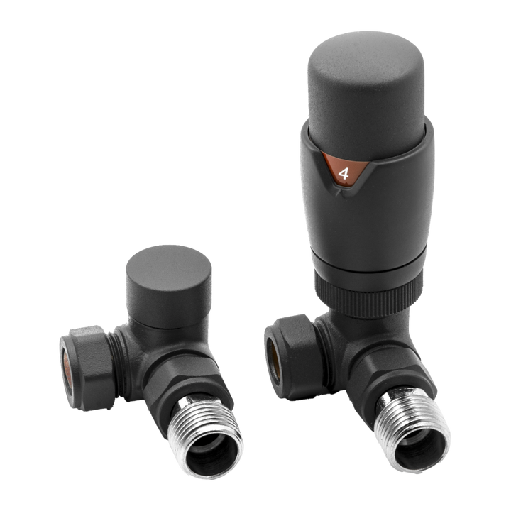 Meris Trv Corner Valves – Modal TRV Corner Valves | Luxury Bathroom & Radiator Collection by HomeRangeDirect