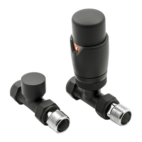 Meris Trv Straight Valves – Modal TRV Straight Valves | Luxury Bathroom & Radiator Collection by HomeRangeDirect