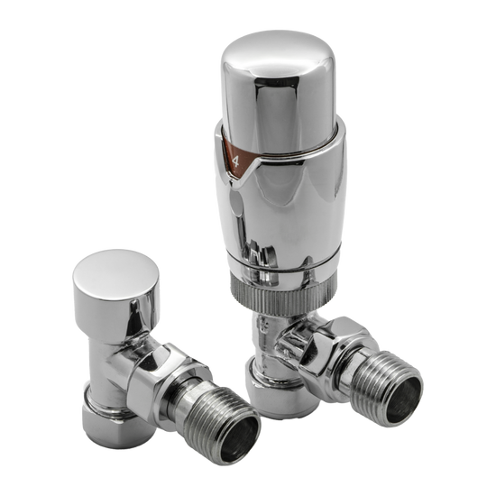 Meris Trv Angled Valves – Modal TRV Angled Valves | Luxury Bathroom & Radiator Collection by HomeRangeDirect