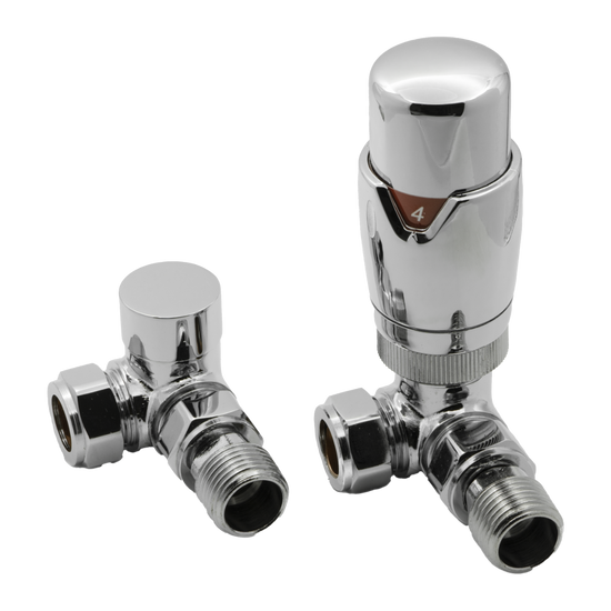 Meris Trv Corner Valves – Modal TRV Corner Valves | Luxury Bathroom & Radiator Collection by HomeRangeDirect