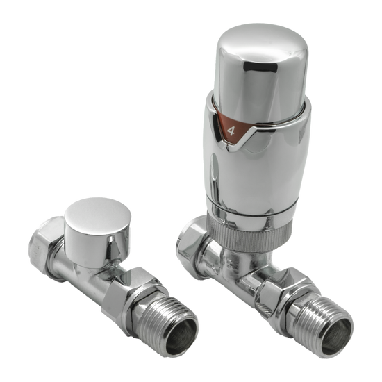 Meris Trv Straight Valves – Modal TRV Straight Valves | Luxury Bathroom & Radiator Collection by HomeRangeDirect