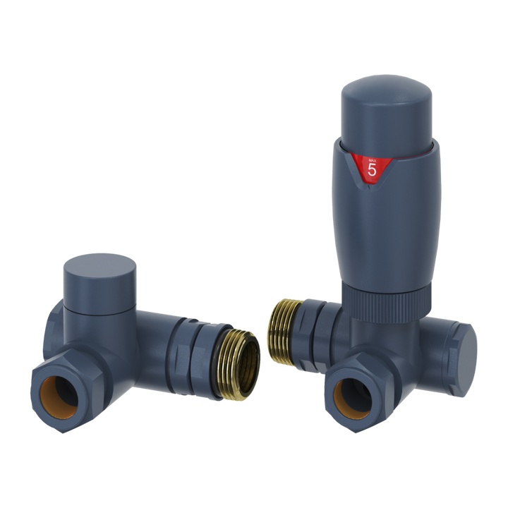 Meris Trv Dual Fuel Corner Valves – Modal TRV Dual Fuel Corner Valves | Luxury Bathroom & Radiator Collection by HomeRangeDirect