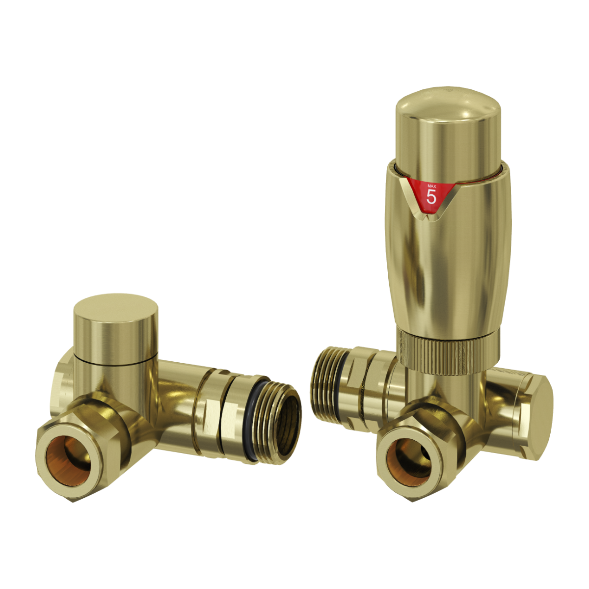 Meris Trv Dual Fuel Corner Valves – Modal TRV Dual Fuel Corner Valves | Luxury Bathroom & Radiator Collection by HomeRangeDirect
