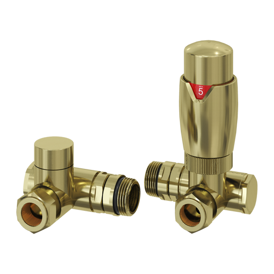 Meris Trv Dual Fuel Corner Valves – Modal TRV Dual Fuel Corner Valves | Luxury Bathroom & Radiator Collection by HomeRangeDirect