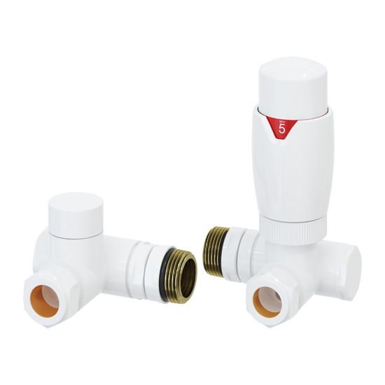 Meris Trv Dual Fuel Corner Valves – Modal TRV Dual Fuel Corner Valves | Luxury Bathroom & Radiator Collection by HomeRangeDirect
